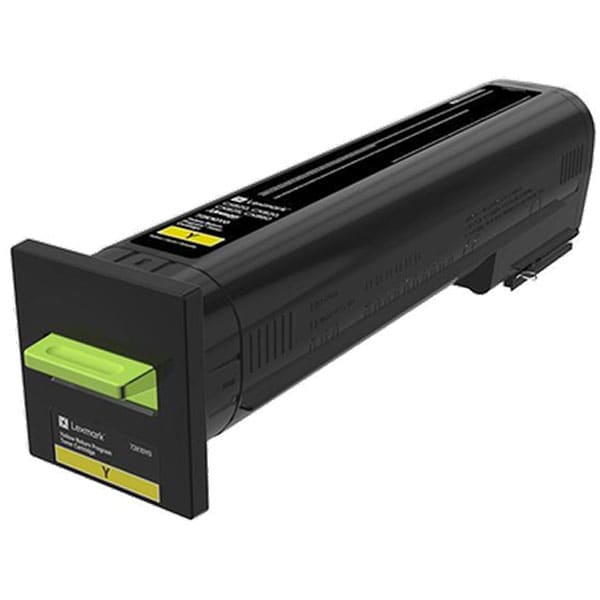 Lexmark Yellow Return Program Toner Cartridge, TAA Compliant, Yield: 8000 Pages